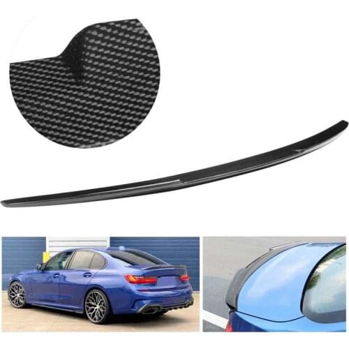 Rear Trunk Spoiler Carbon Fiber Bumper Wing Tail Lip for M4 Style Fit for BMW G20 2019-2020 Car accessories