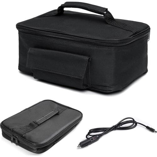 12V Car Heating Bag Travel Picnic Portable Food Warmer Container Packet Heater Mini Oven Electric Heated Bento Lunch Box Package