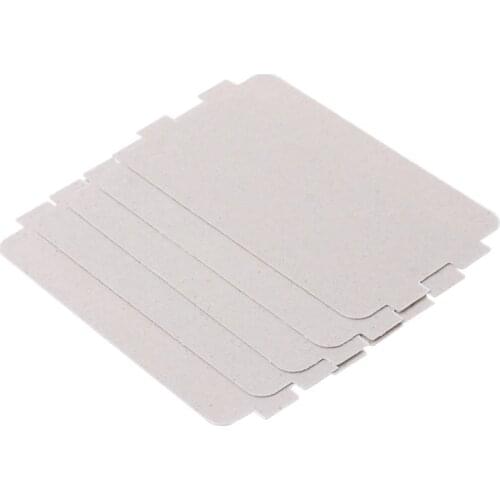 5Pcs Microwave Oven Mica Plate Sheet Thick Replacement Part 107x64mm For Midea