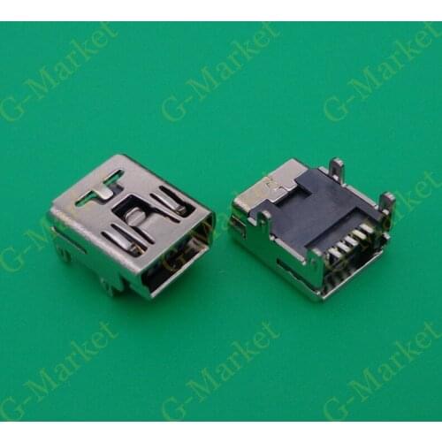 500pcs/lot for PS3 controller tablet Mini USB Data power dc jack 5 pin 5pin socket female Connector plug charger charging port