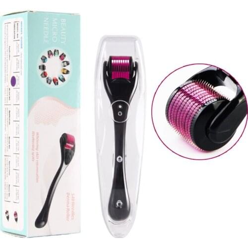 540 derma roller pure microneedling 0.2/0.25/0.3mm needles Length titanium dermoroller microniddle roller for face