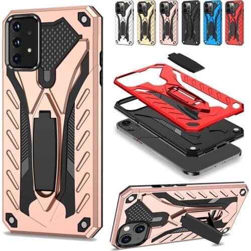 Armor Shockproof Case For Samsung Galaxy A10S A10E A20S A20E A30 A40 A50 A70 A30S A50S A11 A21S A31 A51 Hard Stand Holder Cover