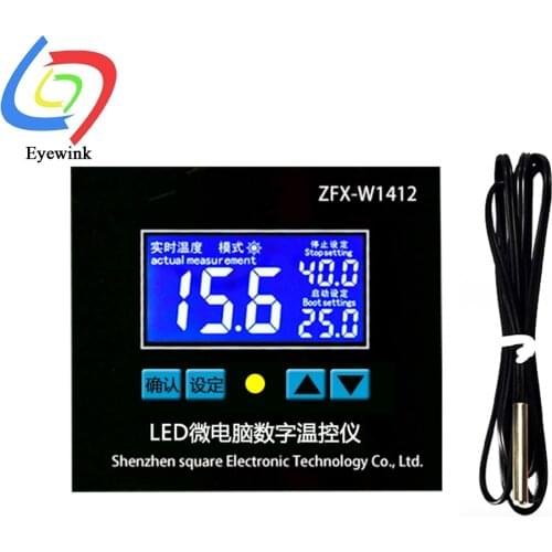 Digital Intelligent Thermostat Temperature Controller ZFX-W1412 Thermostat Heating And Cooling Thermostat Control Switch