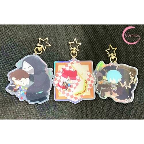 Cosmile Final Fantasy XV FF14 Emetselch Emet Selch G'raha Tia Thancred Acrylic Keychain Keyring Wallet Key Chain Collection