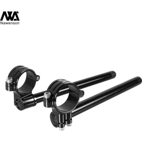 For RC8 RC390 51mm Motorcycle Clip-on 7/8" 22mm Detachable CNC Aluminum Handlebars for Aprilia Mille R/RSVR For ZX6R 2009-2012