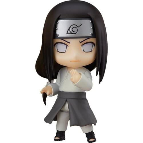 In Stock 10Cm Narutos Anime Action Figure Hyuga Neji Japanese Peripherals Q Version Hand-Made Model Toys Gift for Children