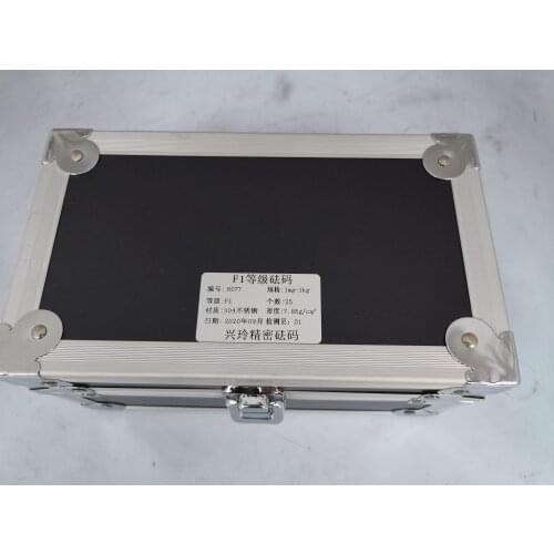 F1 Grade 25 pcs 1mg-1kg 304 Stainless Steel Digital Scale Calibration Weights set With Calibration check , precision Packed