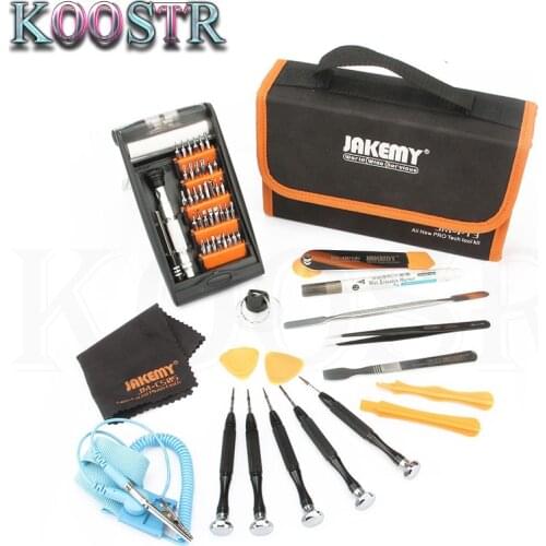 Jakemy JM-P13 54 In 1 P13 Professional Repair Kit Tool Bag Aluminum Alloy Screwdriver Set Electrician Tool Organizer Storage Bag
