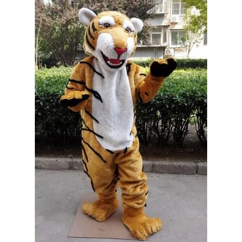 Cosplay Tiger Mascot Costume Suit Party Game Animal Fancy Dress Outfit Halloween Adults Advertising Parade Halloween Fuisuit New