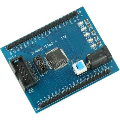 Xilinx XC9572XL CPLD Development Board Brassboard Learning Board JTAG Interface DC Power Supply with Switch