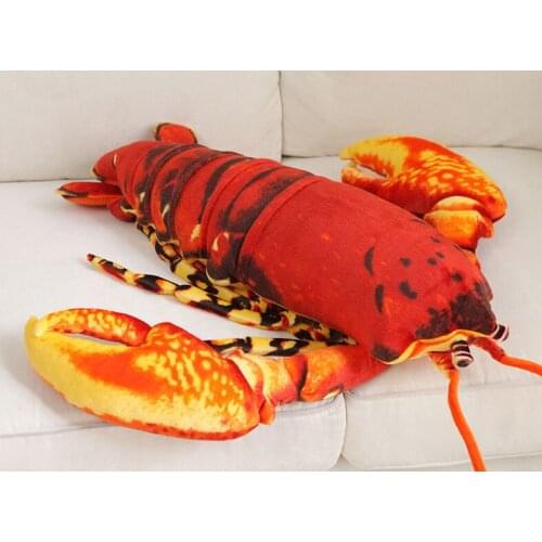Lovely cartoon lobster plush toy large 56cm red lobster soft doll sofa pillow toy birthday gift b2857