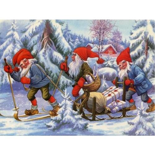5d winter mosaic embroidery craft santa claus diamond painting kits beads picture wall paper decor stones drawing christmas gift