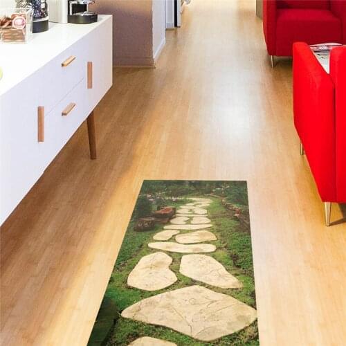 Stone road pattern PVC floor sticker Kitchen Study Room waterproof non-slip wear-resistant floor sticker fashion Home decoration