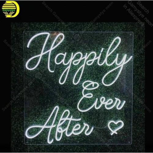 Neon Sign for Happily Ever After Love Display Decoracion Express Beer Neon Light up wall sign Neon Signs for bedRoom Letrero