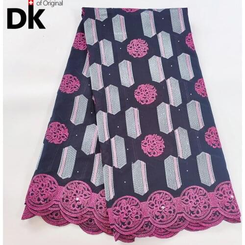 New Arrive !!! 2.5 Yards 2021 High Quality 100% Cotton Swiss Voile Lace in Switzerland Dry Lace Woman Daily Cloth Dress Material