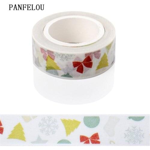 PANFELOU 1.5CMx10M bowknot Dividing Stickers border masking adhesive paper washi tape DIY Scrapbooking Hand account