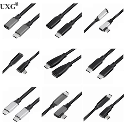 PD 100W 5A Cable USB 3.1 Gen2 10Gbps Extension Cable QC 4.0 Type C USB C Male to Male PPS E-MARK Power Delivery for MacBook Pro