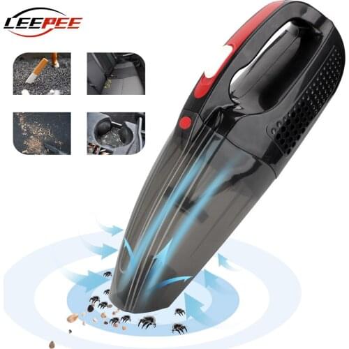 LEEPEE Portable Car Vacuum Cleaner 80/120W DC 12V Wet and Dry Clean Tools Handheld Car Accessories Universal Household