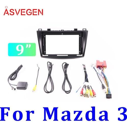 9" Car Radio Fascia Frame For Mazda 3 Car Dvd Frame Install Panel Dash Mount Installation Dashboard