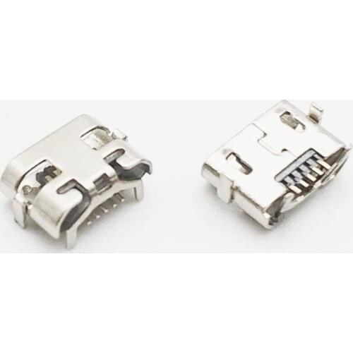 100pcs Micro USB 5pin DIP2 mini Connector Mobile Charging port For HUAWEI HONOR Play freely Y5