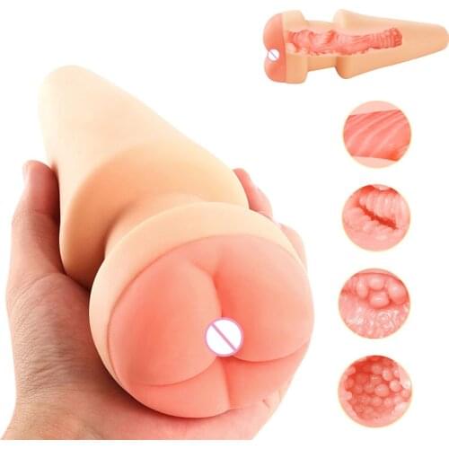 Realistic Anal Male Masturbator Soft Silicone Huge Anus Plug Masturbation Cup Pocket Pussy Adults Product Sex Toys for Men Shop