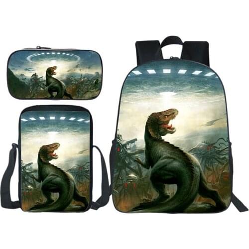 Custom Dinosaur Backpack Children School Bag T. Rex Bookbag Men Rucksack Women Cartoon Knapsack Boys Girls Kids Book Bag Mochila