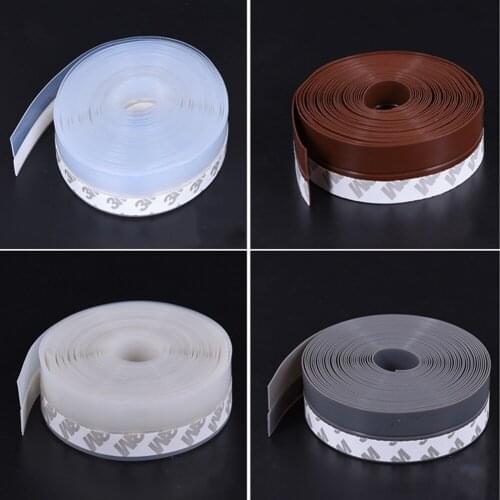 1M/5M length self-adhesive door and window sealing strip glass window anti-collision rubber strip foam sound insulation strip