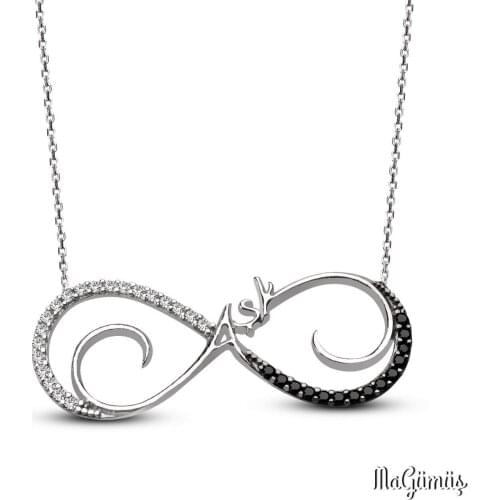 Infinity Love Design Legend Design Silver Necklace