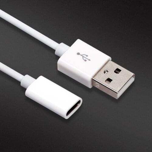 USB to Type-C Converter Charger Cable Portable USB Male to USB 3.1 Type-C Female Cable For Huawei FreeLace Earphone 20cm/1M