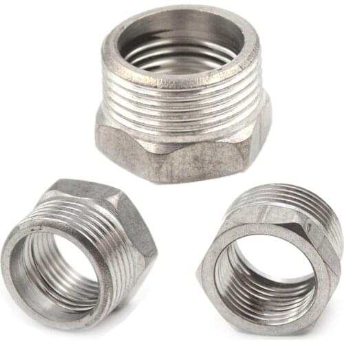 1PC 3/4" Male X 1/2" Stainless Steel Female Thread Reducer Bushing Fitting SS 304 NPT Pipe