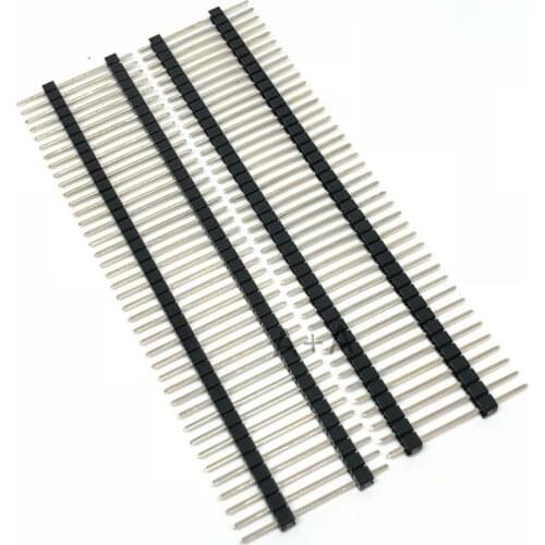 2PCS/Lot 40 Pin 1*40PIN 1X40PIN 1*40P 1X40P 2-Way Single Row Male 1*40 2.54MM Breakable Pin Header Connector Strip for Arduino