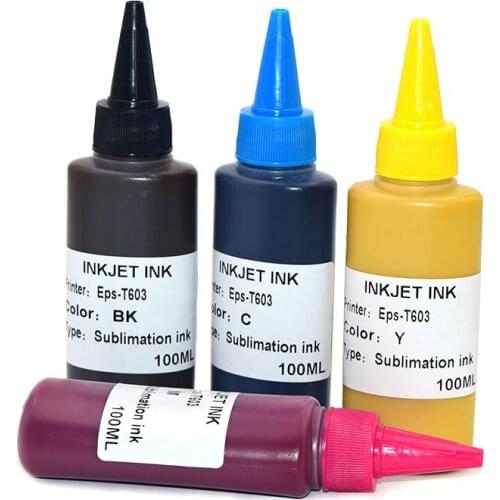 4*100ml T7011 Sublimation Ink for epson WorkForce Pro WP-4025 WP-4015 WP-4515 WP-4525 WP-4535 WP-4545 WP-4595 WP-4020 WP-4030