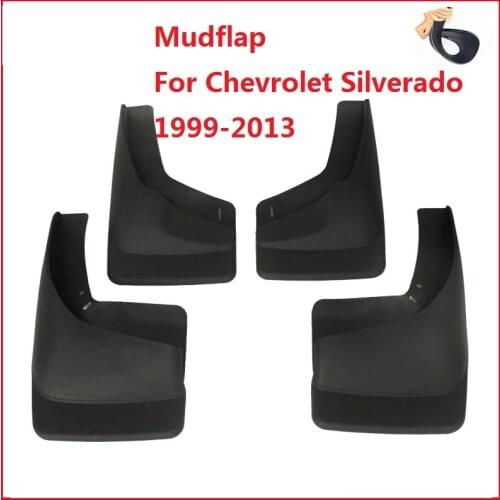 4 PCS Mudflap For Chevrolet Silverado 1999-2013 Front Rear Car Fender Mud Flaps Guard Splash Flap Mudguards Accessories