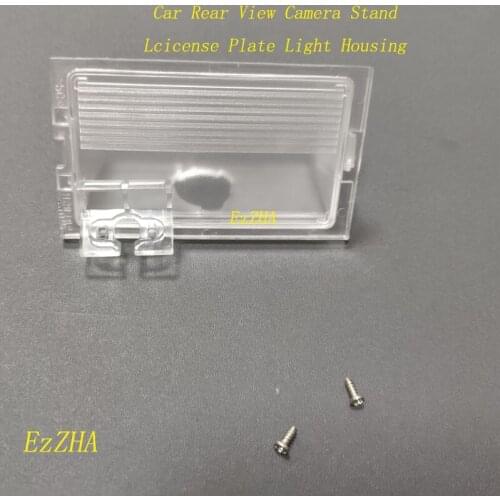 EzZHA Car Rear View Camera Bracket License Plate Light For Land Rover LR2 LR3 Freelander Discovery 2 3 4 Range Rover Sport