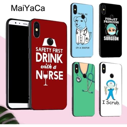 MaiYaCa Funny Nurse Doctor Nursing For POCO X3 F2 Pro F1 Case For Redmi Note 9 Pro 7 8T 9S 9A 9C For Mi Note 10 Lite 9T Pro