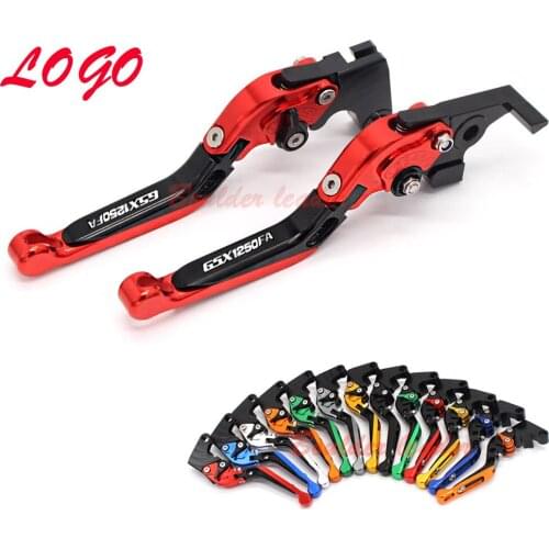 For SUZUKI GSX1250 F/SA/ABS GSX1250FA GSX 1250 FA 2010-2016 Motorcycle Folding Extendable Brake Clutch Levers 13 Colors