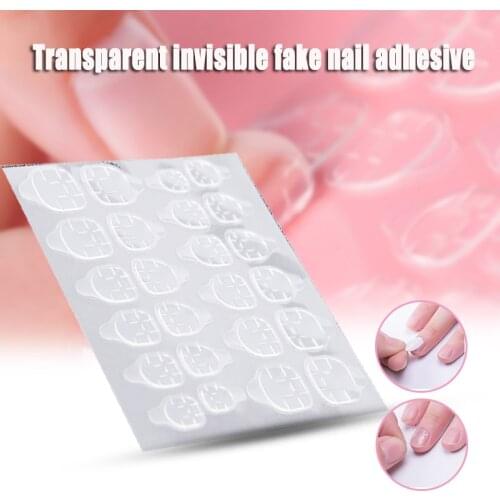 10pcs Double Sided False Nail Art Adhesive Tape Glue Sticker Fake Nail Acrylic Manicure Gel Dropshipping SMJ