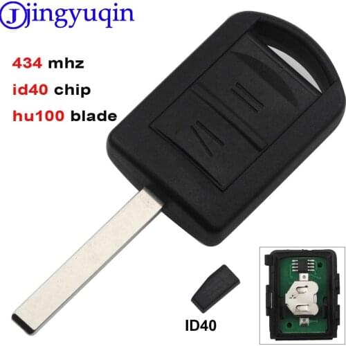 Jingyuqin 10ps 2BT Remote Key for 5WK48668 AGILA MERIVA ASTRA CORSA C COMBO VAN TIGRA VECTRA ASK 434MHz With ID40 Chip For Opel