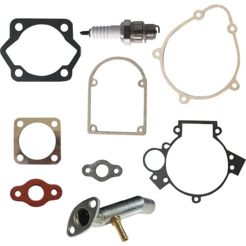 Gasket Kit& Spark Plug&Intake Manifold For 80cc 2 Stroke Motorized Bicycle