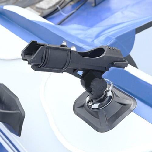 MagiDeal Universal 360 Degree Adjustable Kayaks Fishing Boat Rail Side Mount Rod Holder Tool for Rowing Boat Replacement Acce