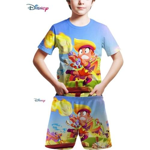 Fashion Boys girls kids suit New Shooting game With children 3d Printed childrens suit Casual Short Sleeve suit Clothing