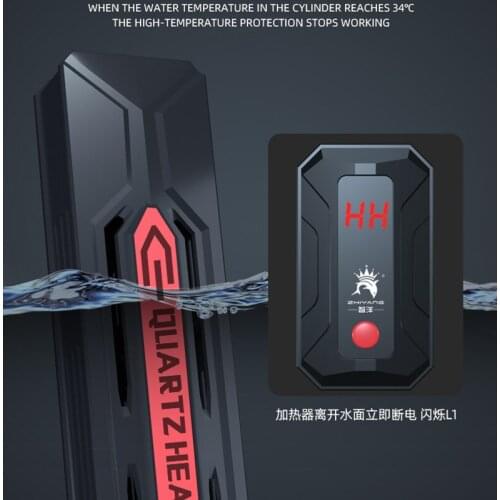 Fish Tank Aquarium PTC Heater LED Digital Display Intelligent Quartz Explosion-proof Heating Rod Automatical Thermostat