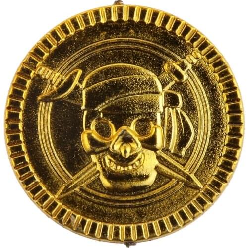 Plastic Pirate Gold Play Toy Coins Birthday Party Favors Pinata Money Coin