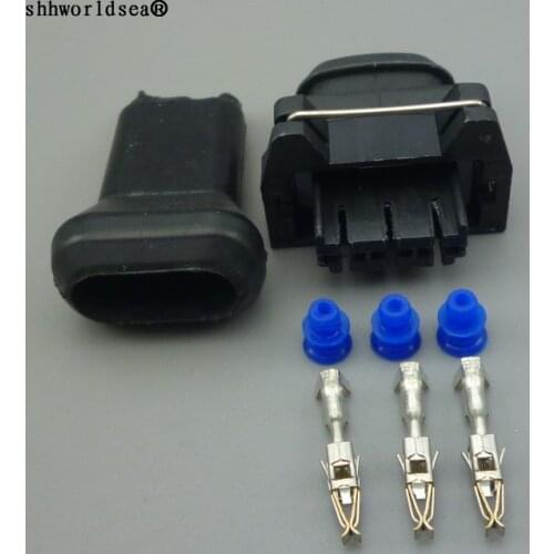 Shhworldsea auto female Connector plug terminal auto socket 3 pin New energy control plug wiring harness plug DJ7033-3.5-21