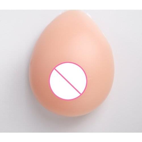 Silicone Round Shape or Warter Drop Shape Velcro Design Adhesive Doll or Pillow Breast Prosthesis Soft and Realistic Toy Breast