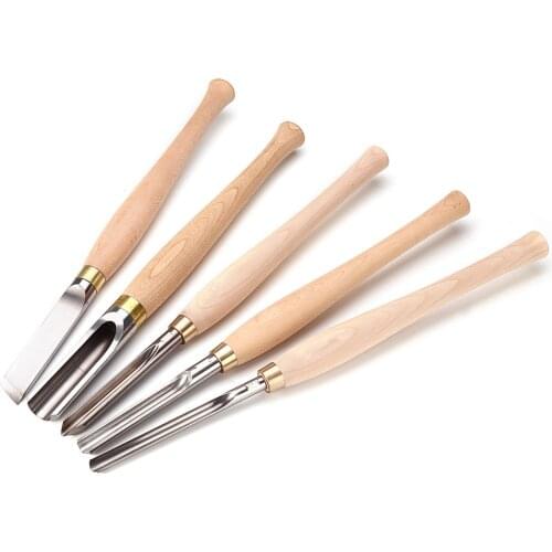 High Speed Steel Wood Turning Tool Skew Bowl Roughing Gouge Woodworking Lathe Turning Tool 5 Types New