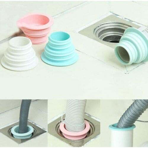 Sewer Seal Ring Silicone Drain Pipe Seal Hose Sewer Sealing Ring Anti-Odor Sewer Pipe Deodorization Ring Kitchen Tool