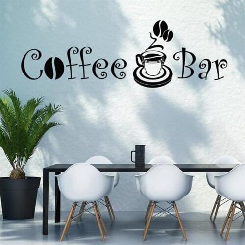 Wall Decal Quote Phrase Coffee Bar Cup Beans Relax Restaurant Cafe Kitchen Coffee Shop Coffee Houses Vinyl Sticker Décor HY1587