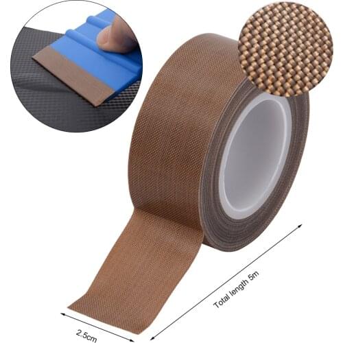 EHDIS 5M Vinyl Squeegee PTFE Slip Tape Wrapping Tools Edge Felt Scraper Protector Waterproof Sticker Remover Window Tints Tool