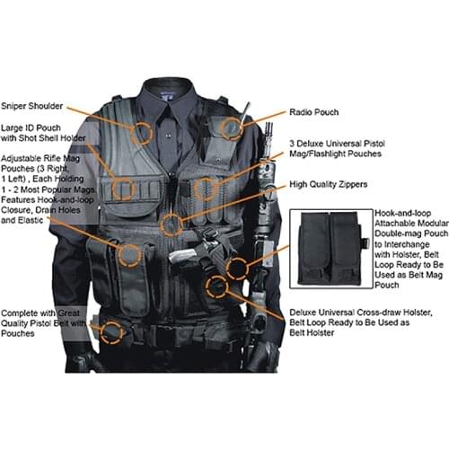 Military Law Enforcement Tactical Vest Adjustable Breathable Assault Combat Vest Hunting Vest Hunting Suit Survival In The Wild